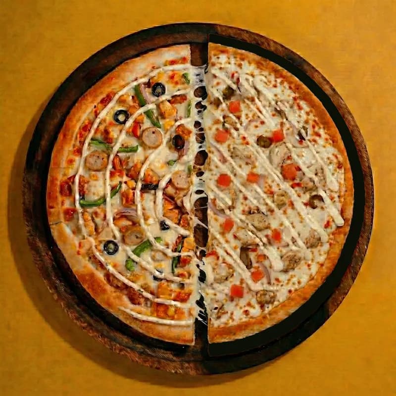 Half and Half Pizza
